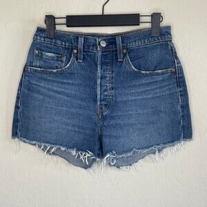 Levi’s 501 High Rise Denim Cut-off Button Fly Shorts Womens - Size W26